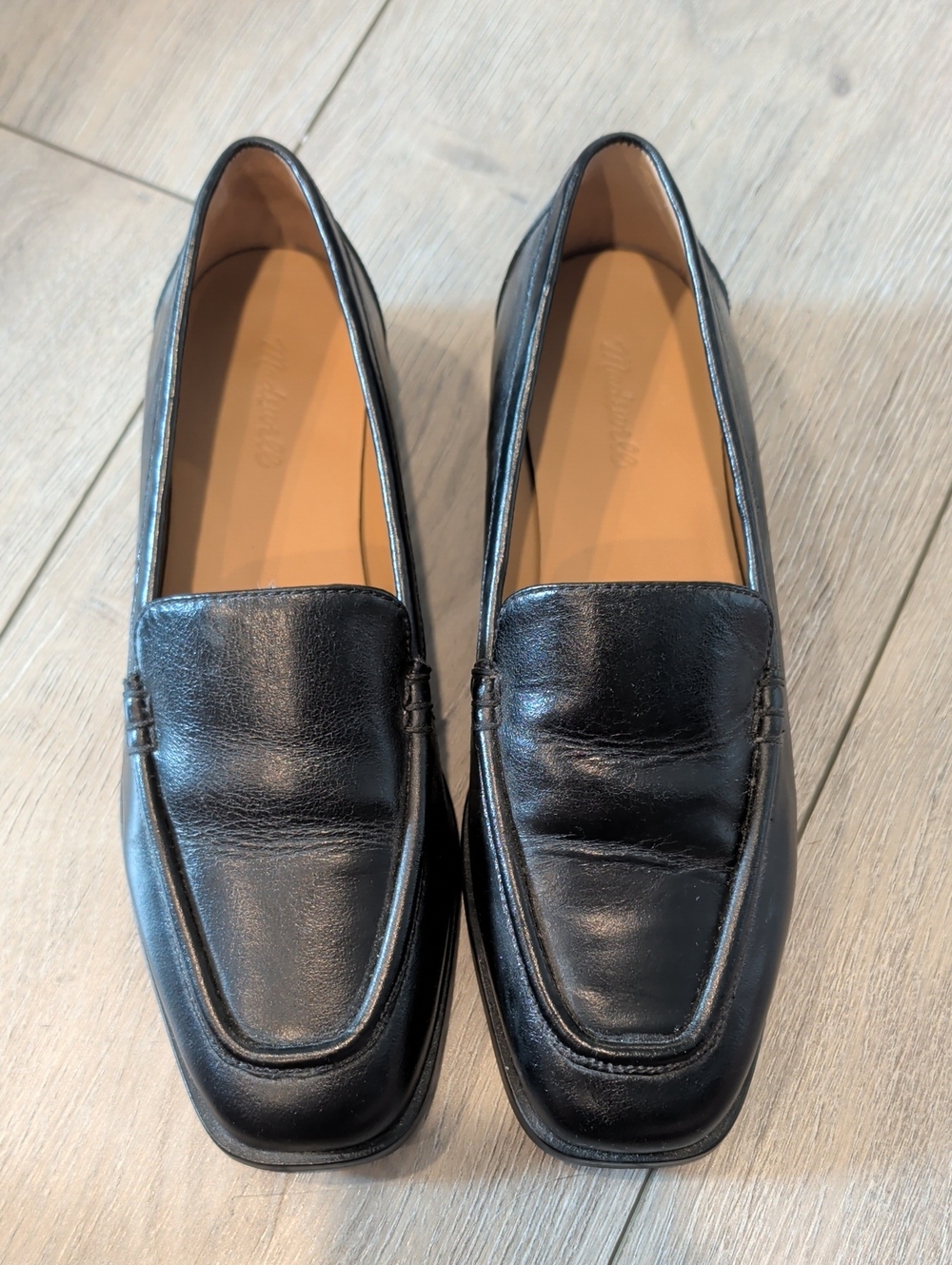 Madewell The Alex Leather Loafer True Black Flat Size Size 6